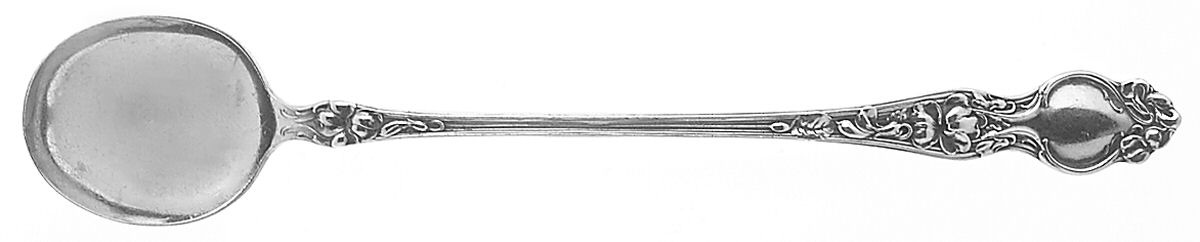 Violet (Sterling, 1904, No Monograms) Long Handle Chocolate Muddler Spoon by Wallace Silver-1