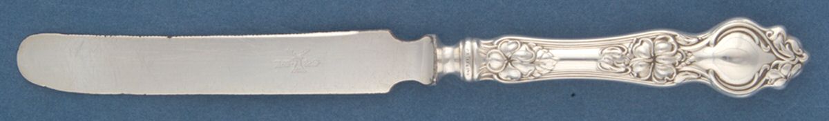 Violet (Sterling, 1904, No Monograms) Orange Knife with Silverplate Blade by Wallace Silver-1