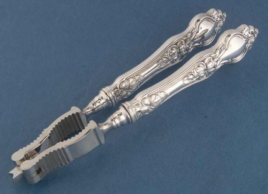 Violet (Sterling, 1904, No Monograms) Stainless Grip Nut Cracker by Wallace Silver-1