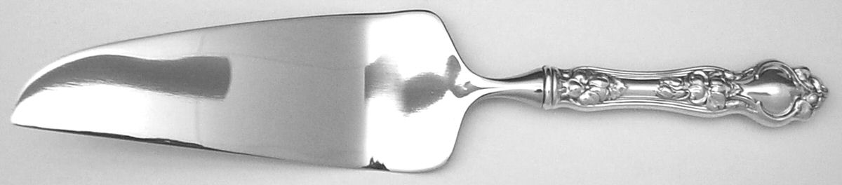 Violet (Sterling, 1904, No Monograms) Pie & Cake Server with Stainless Blade by Wallace Silver-1