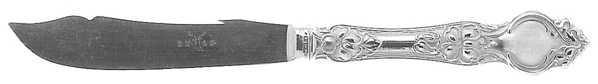 Violet (Sterling, 1904, No Monograms) Individual Fruit Knife with Silverplate Blade by Wallace Silver-1