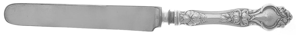 Violet (Sterling, 1904, No Monograms) Old French Hollow Knife with Bolster by Wallace Silver-1