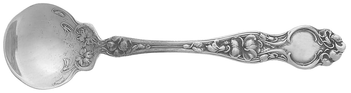 Violet (Sterling, 1904, No Monograms) Master Salt Spoon by Wallace Silver-1