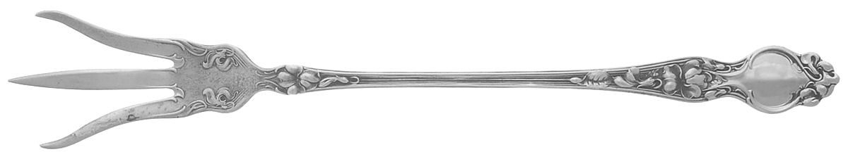 Violet (Sterling, 1904, No Monograms) Large Lettuce Serving Fork by Wallace Silver-1