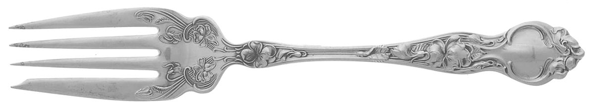 Violet (Sterling, 1904, No Monograms) Individual Salad Fork by Wallace Silver-1