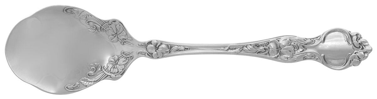 Violet (Sterling, 1904, No Monograms) Ice Cream Spoon Individual by Wallace Silver-1