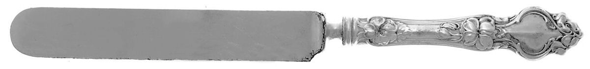 Violet (Sterling, 1904, No Monograms) Blunt Hollow Knife with Bolster by Wallace Silver-1