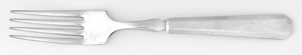 Vogue I (Silverplate, 1898) Indented Solid Handled Fork by Wallace Silver-1