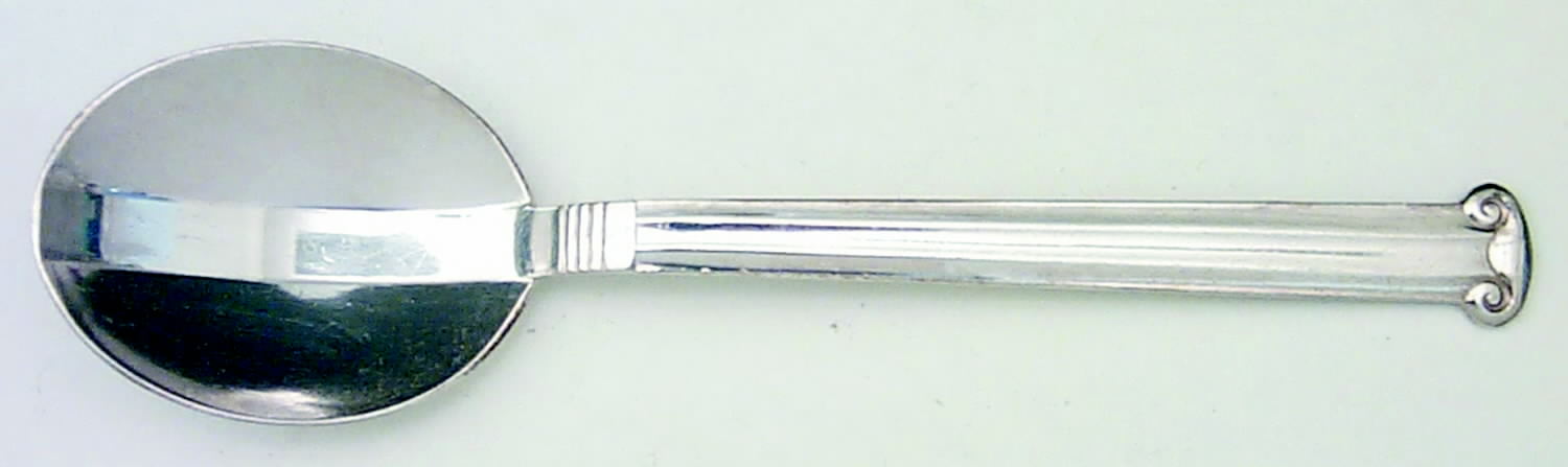 Vogue II (Silverplate, 1935) Round Bowl Soup Spoon (Cream Soup) by Wallace Silver-1
