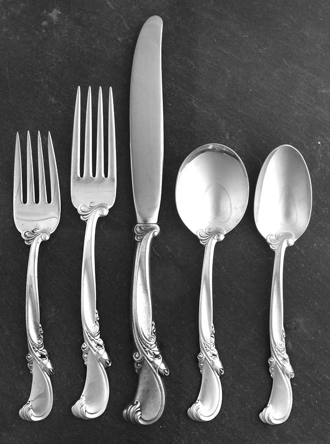 Waltz of Spring (Sterling, 1952) 40 Piece Estate Set by Wallace Silver-1