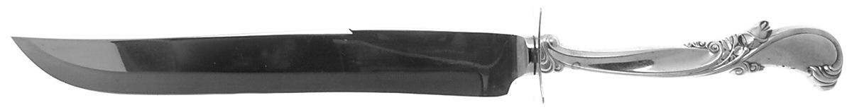 Waltz of Spring (Sterling, 1952) Large Stainless Blade Roast Carving Knife by Wallace Silver-1