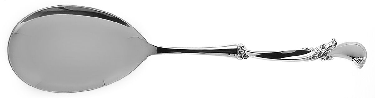 Waltz of Spring (Sterling, 1952) Salad Servng Spoon with Stainless Bowl by Wallace Silver-1