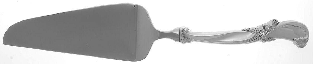 Waltz of Spring (Sterling, 1952) Pie & Cake Server with Stainless Blade by Wallace Silver-1