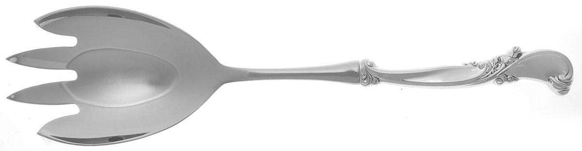 Waltz of Spring (Sterling, 1952) Salad Serving Fork with Stainless Prongs by Wallace Silver-1