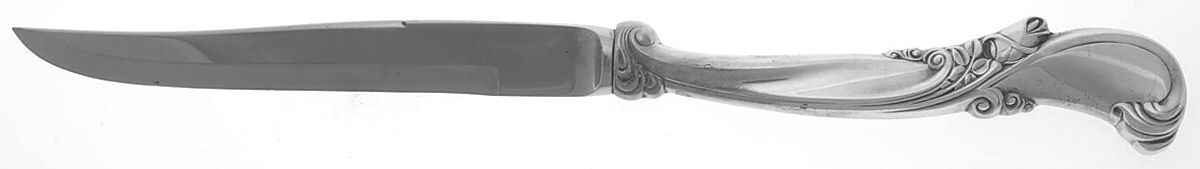 Waltz of Spring (Sterling, 1952) Individual Steak Knife w/Bevel Blade by Wallace Silver-1