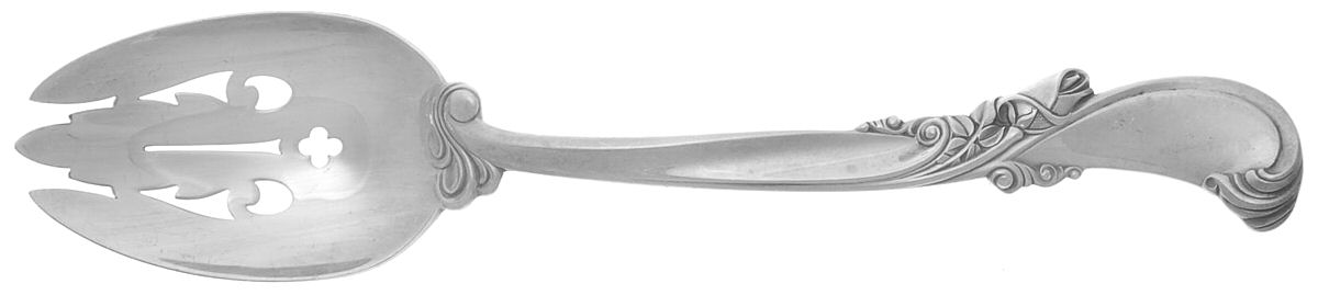 Waltz of Spring (Sterling, 1952) Pierced Tablespoon (Serving Spoon) by Wallace Silver-1
