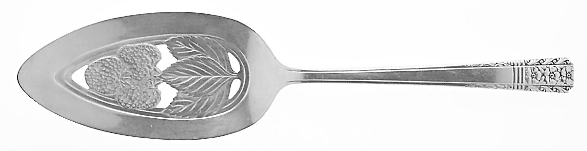 WAS2 (SILVERPLATE) Solid Pierced Pie Server by Wallace Silver-1