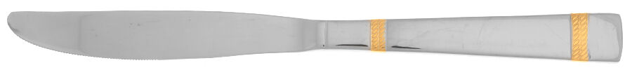 Gold Laredo (Stainless, Gold Acct) Modern Solid Knife by Wallace Silver-1