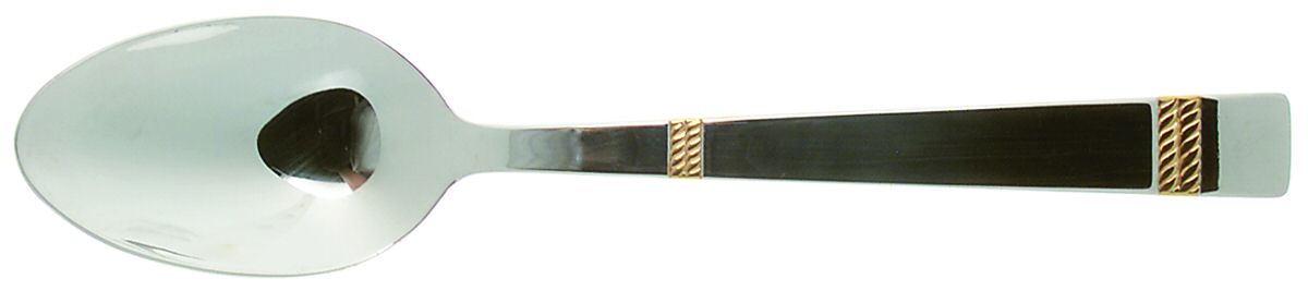 Gold Laredo (Stainless, Gold Acct) Tablespoon (Serving Spoon) by Wallace Silver-1