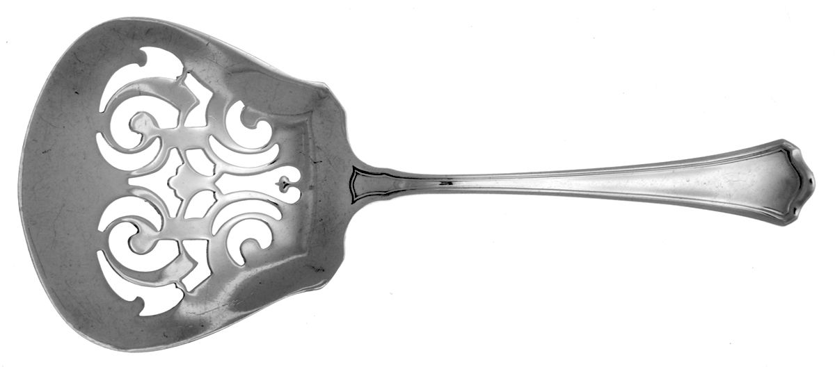 Washington (Sterling, 1911) Pierced Nut Serving Spoon by Wallace Silver-1
