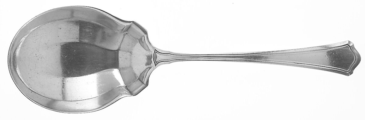 Washington (Sterling, 1911) Large Solid Berry/Casserole Spoon by Wallace Silver-1