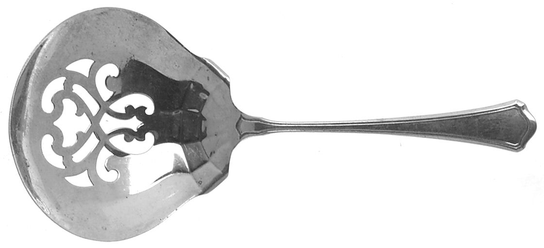 Washington (Sterling, 1911) Solid Bon Bon Spoon with Pierced Bowl by Wallace Silver-1