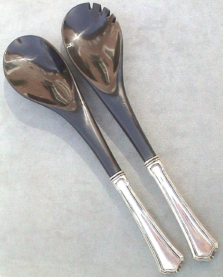 Washington (Sterling, 1911) Plastic Bowl 2-Piece Salad Set by Wallace Silver-1