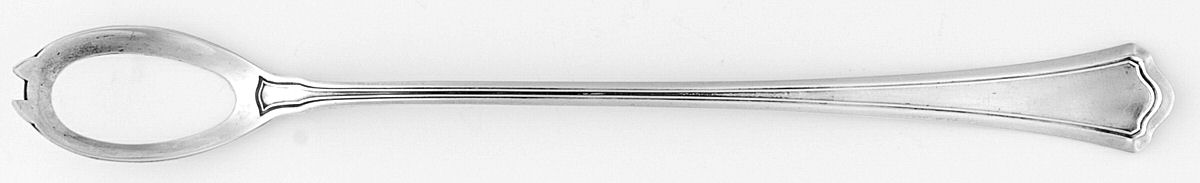 Washington (Sterling, 1911) Pierced Bowl Long Handle Olive Spoon by Wallace Silver-1