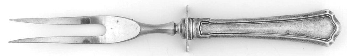 Washington (Sterling, 1911) Small Steak Carving Fork with Stainless Prongs by Wallace Silver-1