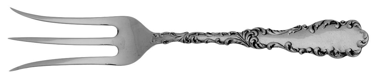 Waverly (Sterling, 1890) Large Chipped Beef Fork by Wallace Silver-1