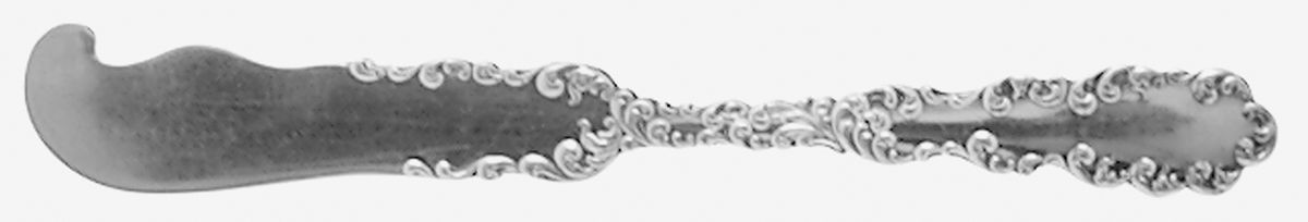 Waverly (Sterling, 1890) Flat Handle Butter Spreader by Wallace Silver-1