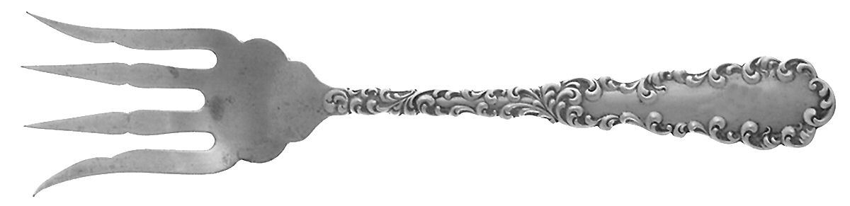 Waverly (Sterling, 1890) Small Chipped Beef Fork by Wallace Silver-1