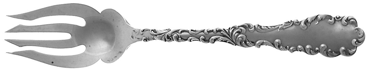 Waverly (Sterling, 1890) Small Individual Solid Fish/Salad Fork by Wallace Silver-1
