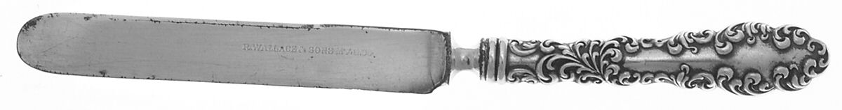 Waverly (Sterling, 1890) Youth/Tea Knife with Silverplate Blade by Wallace Silver-1