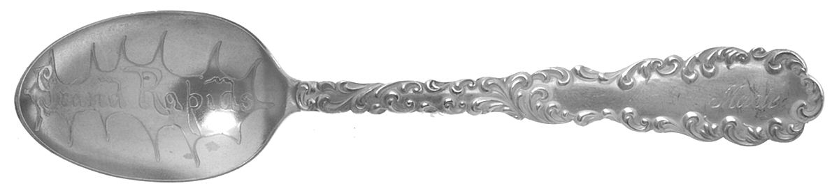 Waverly (Sterling, 1890) Souvenir Spoon (Teaspoon) by Wallace Silver-1