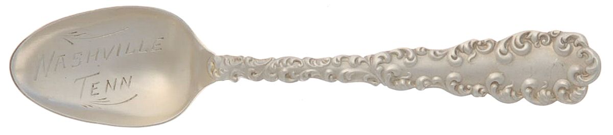 Waverly (Sterling, 1890) Souvenir Spoon (Demitasse) by Wallace Silver-1