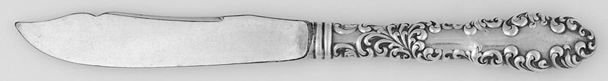 Waverly (Sterling, 1890) Individual Fruit Knife with Silverplate Blade by Wallace Silver-1