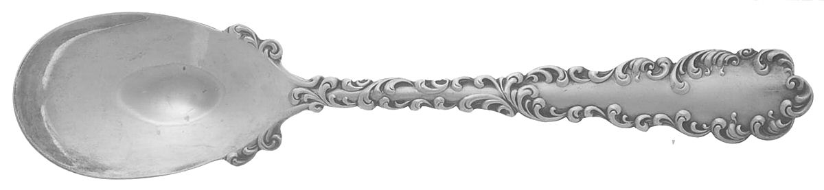 Waverly (Sterling, 1890) Ice Cream Spoon Individual by Wallace Silver-1
