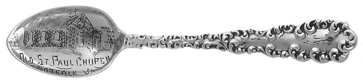 Waverly (Sterling, 1890) Souvenir Spoon (Demitasse) by Wallace Silver-1