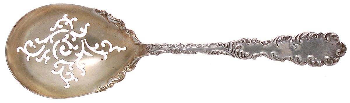 Waverly (Sterling, 1890) Ice Serving Spoon Large by Wallace Silver-1
