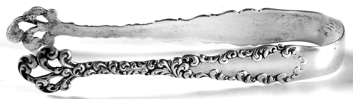 Waverly (Sterling, 1890) Bon Bon Tongs by Wallace Silver-1