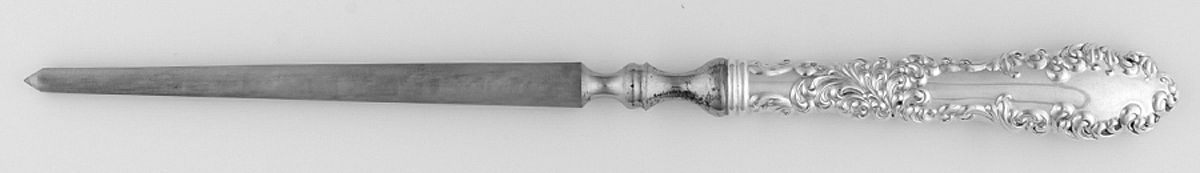 Waverly (Sterling, 1890) Large Roast Steel Rod Knife Sharpener by Wallace Silver-1
