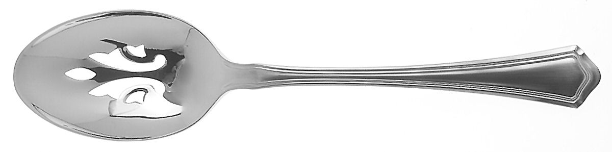 Weatherly (Stainless) Pierced Tablespoon (Serving Spoon) by Wallace Silver-1