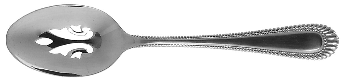 Wickham (Stainless) Pierced Tablespoon (Serving Spoon) by Wallace Silver-1