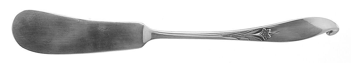 Wishing Star (Sterling, 1954) Flat Handle Butter Spreader by Wallace Silver-1