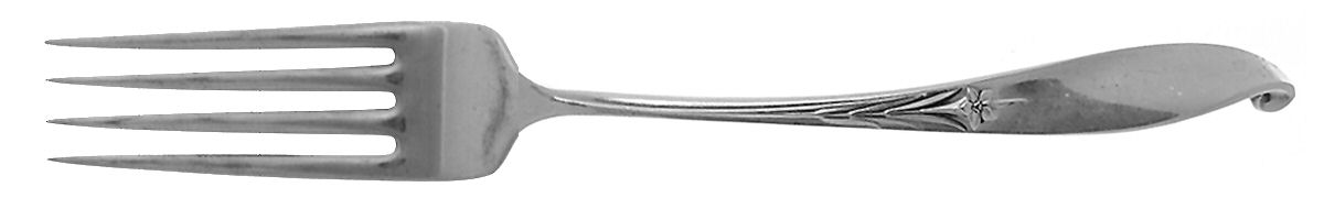 Wishing Star (Sterling, 1954) Fork by Wallace Silver-1