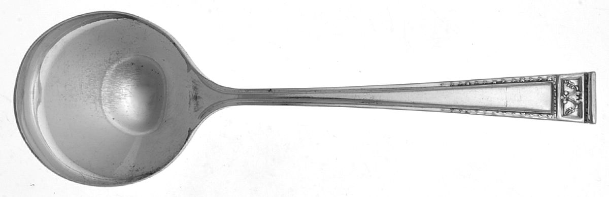 Paris (Silverplate, 1921) Round Bowl Soup Spoon (Bouillon) by Williams Bros-1