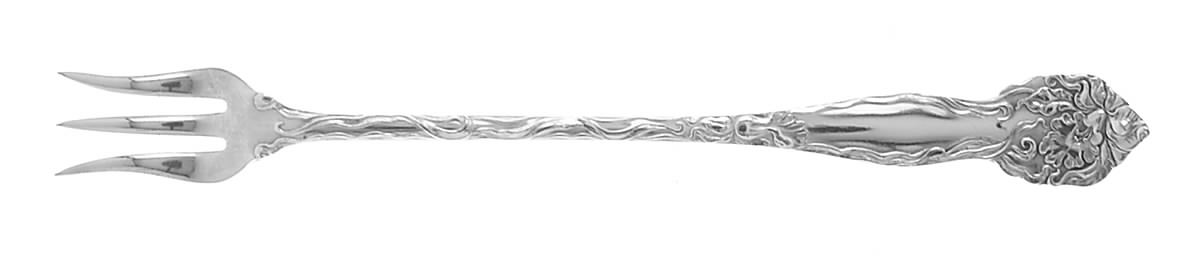 Peerless-Daffodil (Silverplate) Cocktail/Seafood Fork by Williams Bros-1