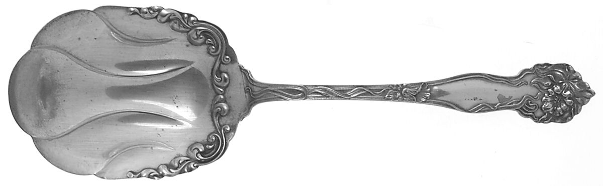 Peerless-Daffodil (Silverplate) Solid Smooth Casserole Spoon by Williams Bros-1