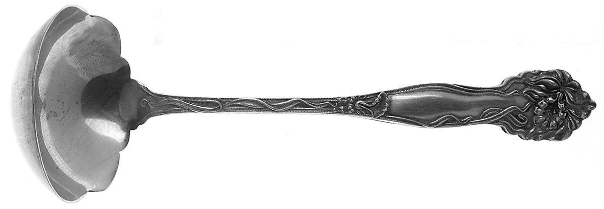 Peerless-Daffodil (Silverplate) Solid Gravy Ladle by Williams Bros-1